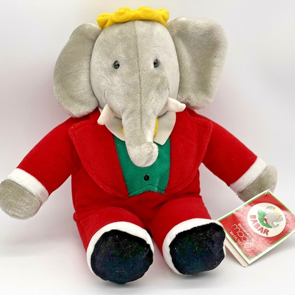 Gund Other - Babar the Elephant Gund Macys w/ Tag 1988 14.5" Plush Christmas